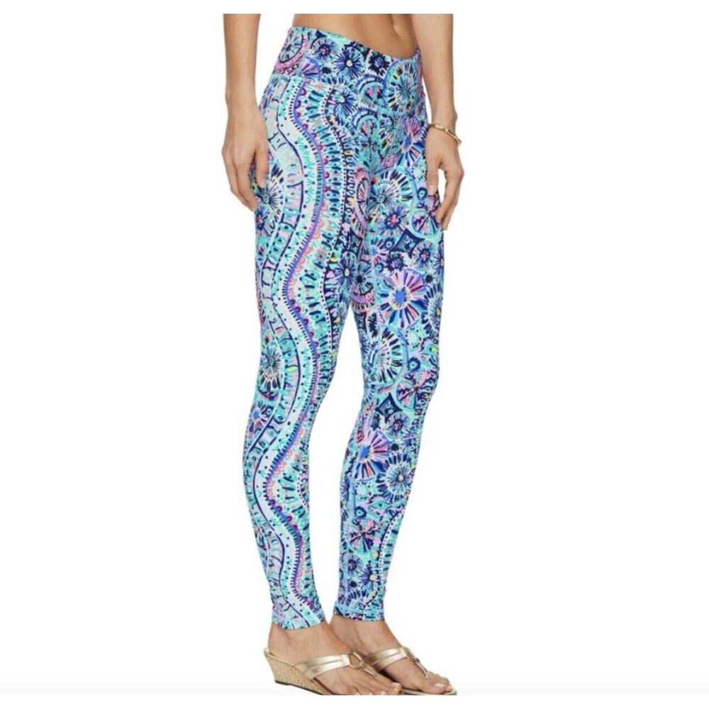 Lilly Pulitzer LUXLETIC Weekender The Swim Engineered Legging UPF 50+ Size XS